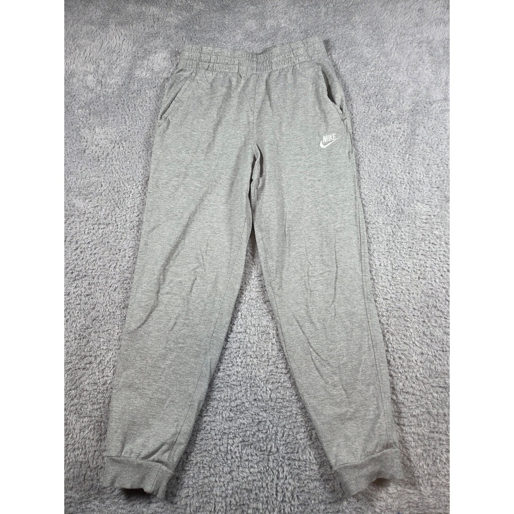 Nike Kids Sportswear Sweatpants Heather Gray Embroidered Logo Boys Girls L Gym